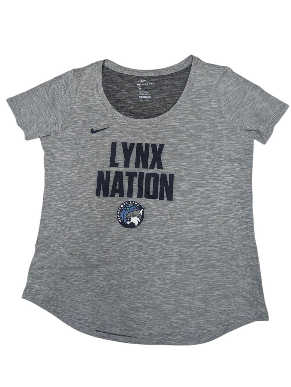 NIKE Minnesota Lynx Nation Slub Knit Scoopneck T-shirt Sz L